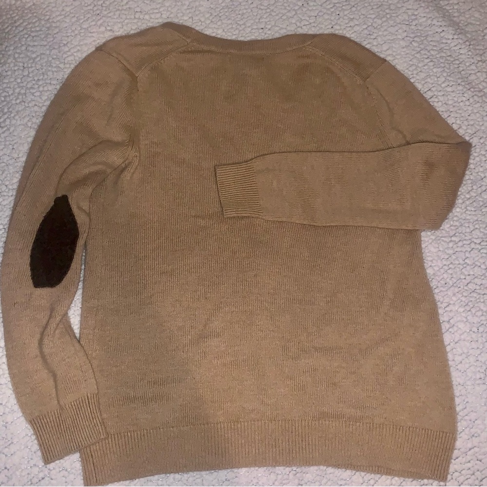 Five Button Wool Gap Patchwork Cardigan Sweater - image 3